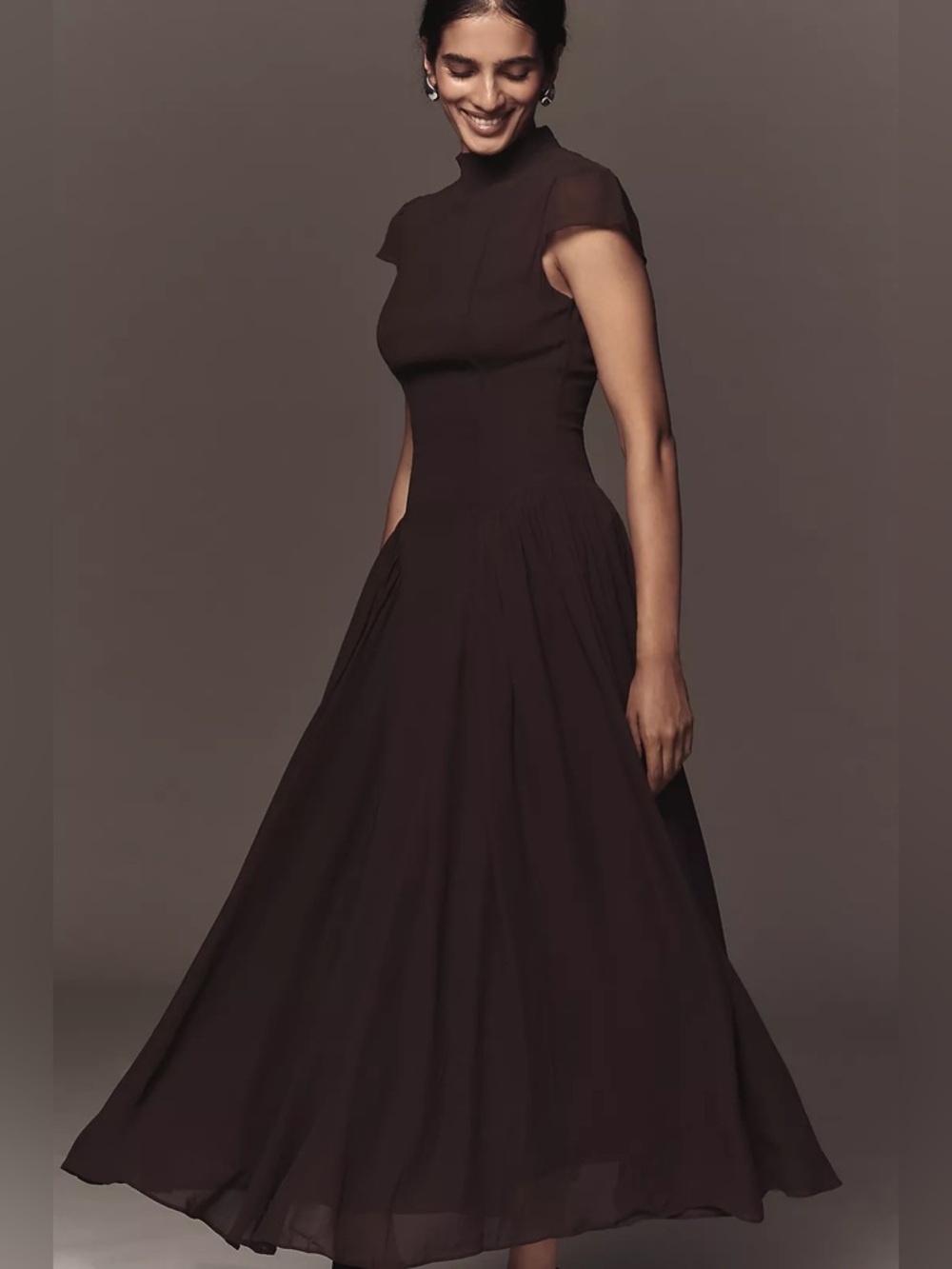 Reformation Maven Midi Dress 2 NWT $278 Mole - Picture 9 of 10